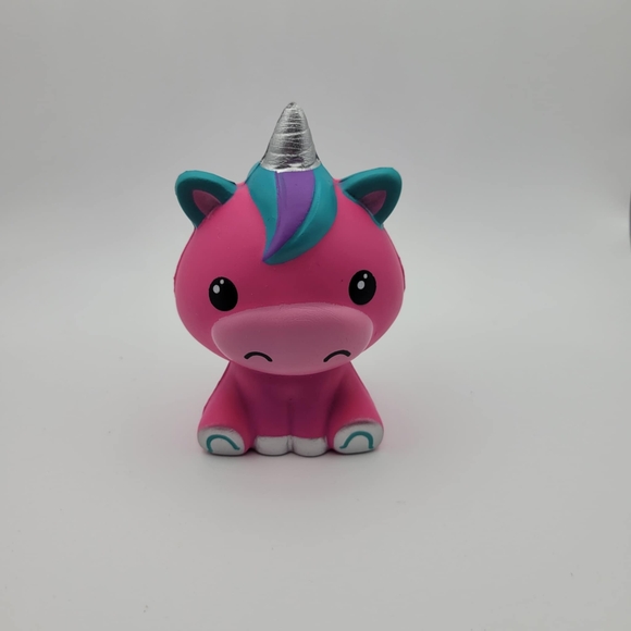 Pink Unicorn Stress Relief Squishy Toy - Picture 1 of 6